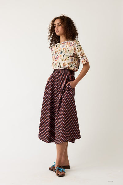Wave Skirt - Twilight Stripe | Nancybird