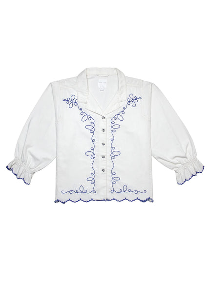 Western Sophia Blouse - Ecru | Seventy + Mochi