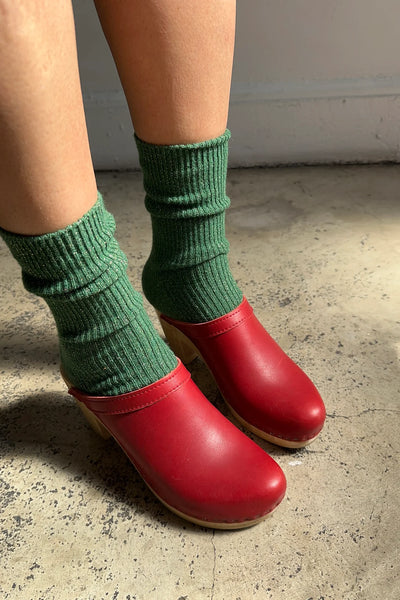 Winter Sparkle Socks - Evergreen | Le Bon Shoppe