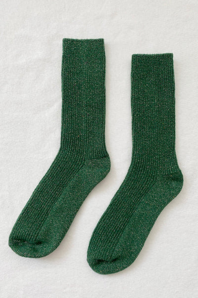 Winter Sparkle Socks - Evergreen | Le Bon Shoppe