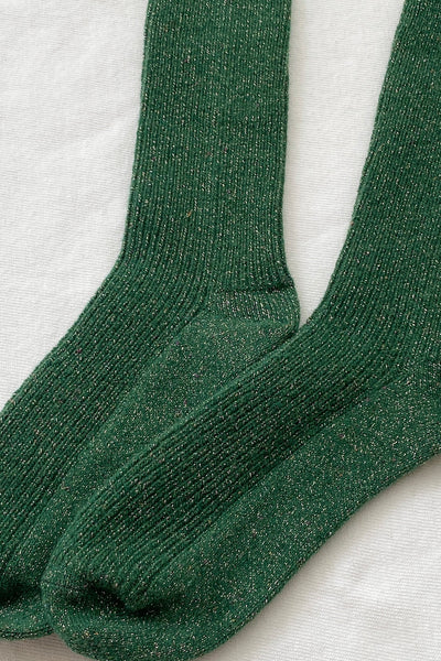 Winter Sparkle Socks - Evergreen | Le Bon Shoppe