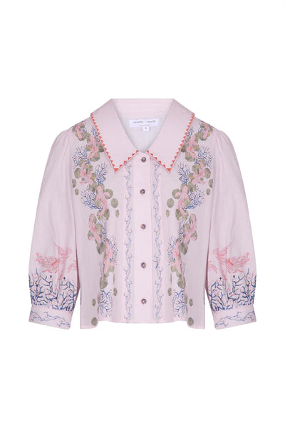 Zena Top  - Indigo Coral  | Seventy + Mochi