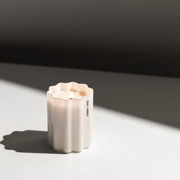 TEAK + NEROLI WAVE CANDLE | Fazeek