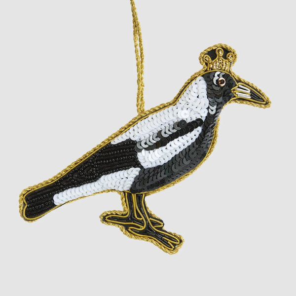 Shiny Bandit Magpie Decoration | Florabelle