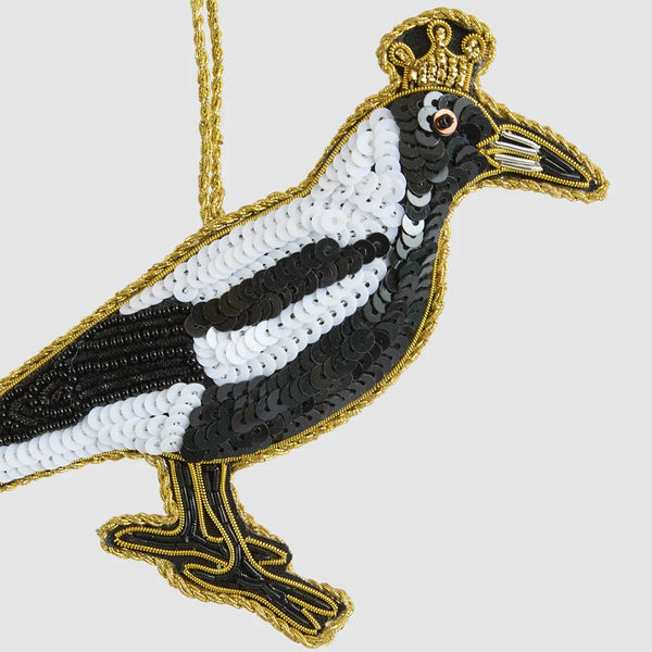 Shiny Bandit Magpie Decoration | Florabelle