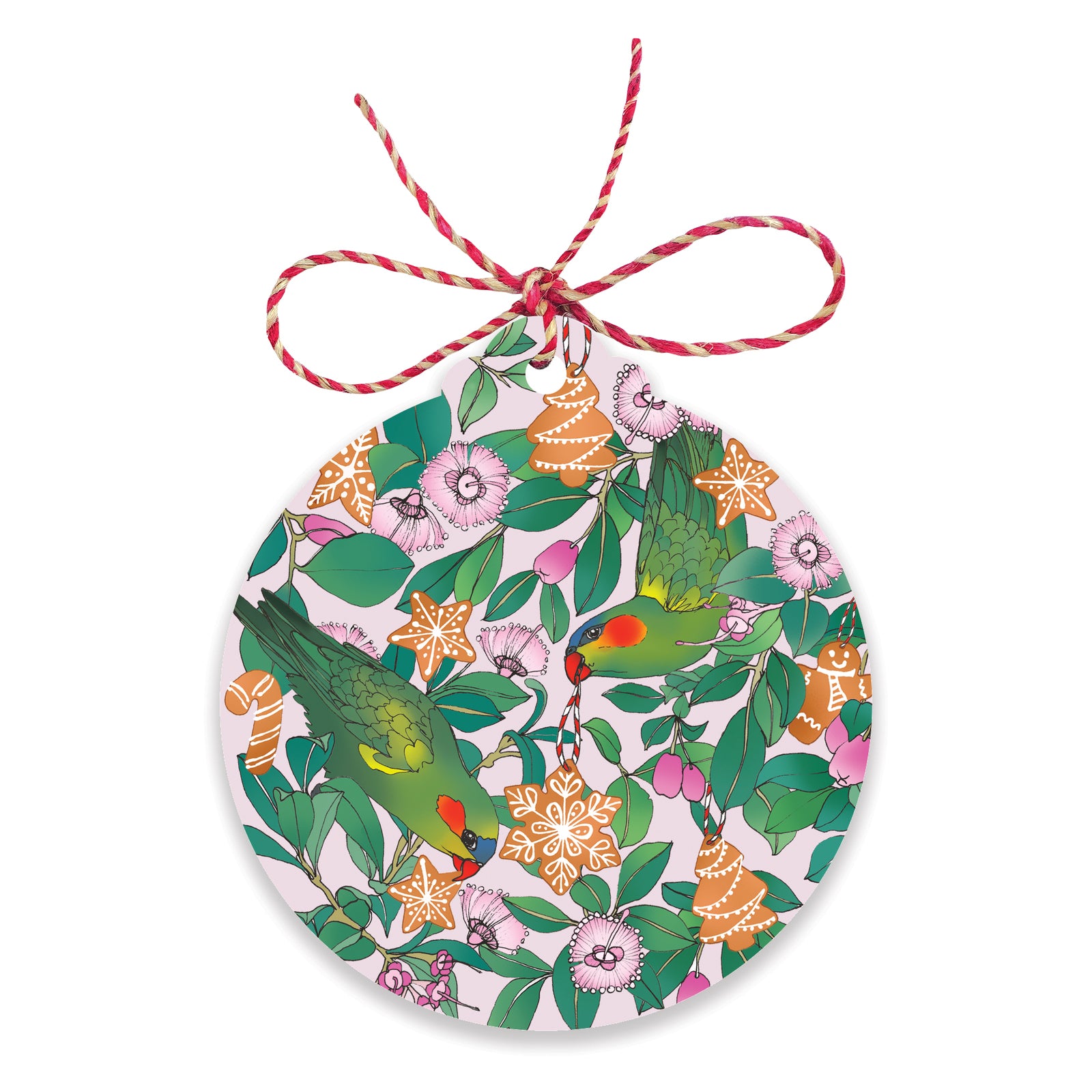 Christmas Gift Tags | Earth Greetings | LORIKEETS & LILLY PILLY