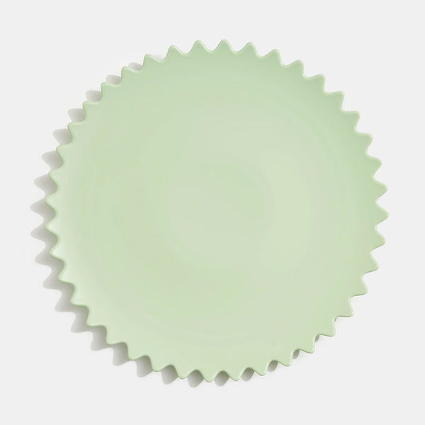Ceramic Zigzag Plater | Mint | Fazeek