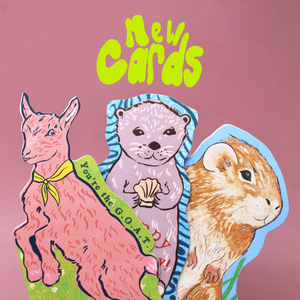 Otter Shaped Greetings Card | Ark Colour Design
