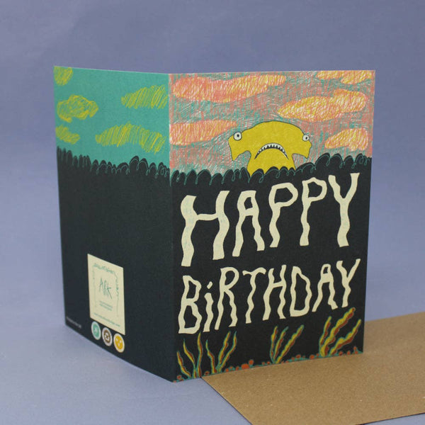 Happy Birthday Hammer Head Greetings Card | Ark Colour Design