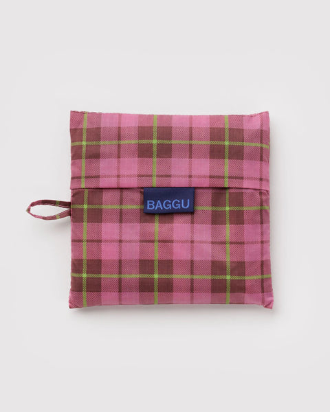 Baggu | Big | Azalea Pink Tartan