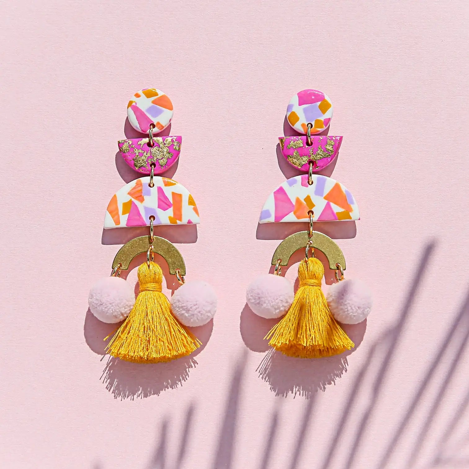 Mustard Pom Poms | Kingston Jewellery