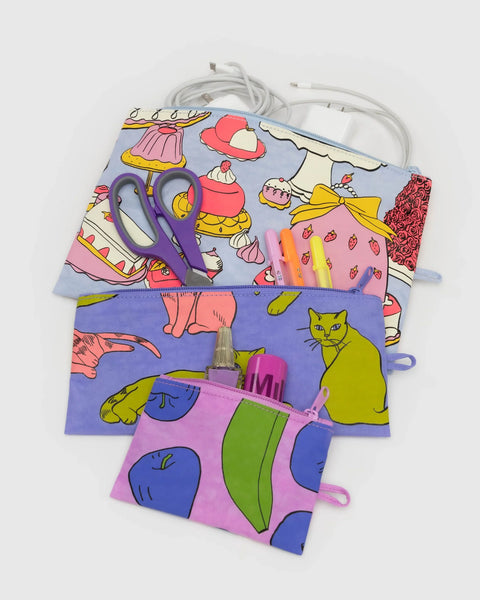 Baggu | Flat Pouch Set | STILL LIFE