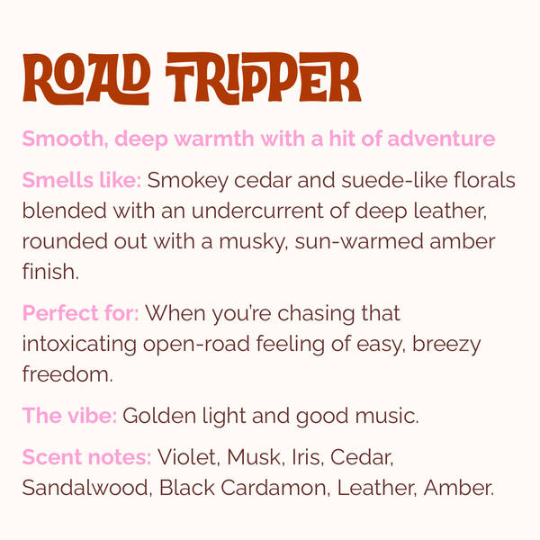 ROAD TRIPPER | Incense | Cedar, Smoky Floral, Leather, Amber | Lo-Fi Rituals