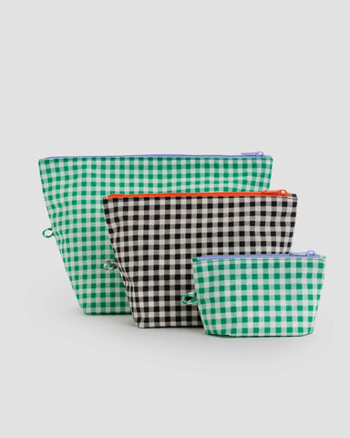 Baggu | Go Pouch Set | GINGHAM