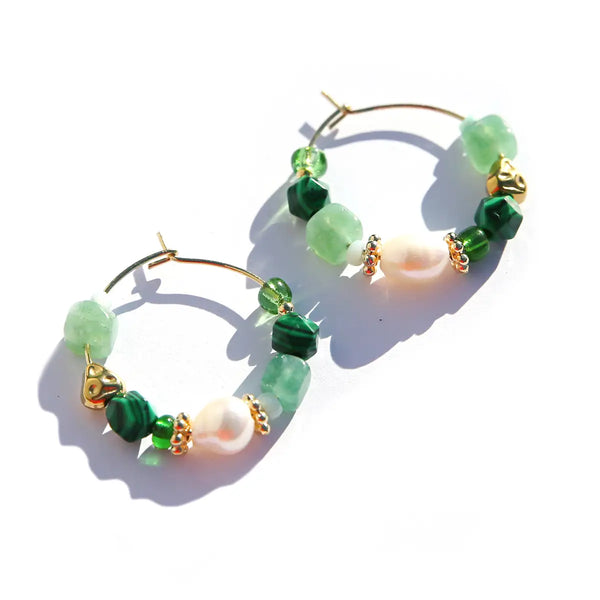Petite Emerald Hoops | Kingston Jewellery