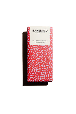 Raspberry & Rose Chocolate Bar | Bahen & Co