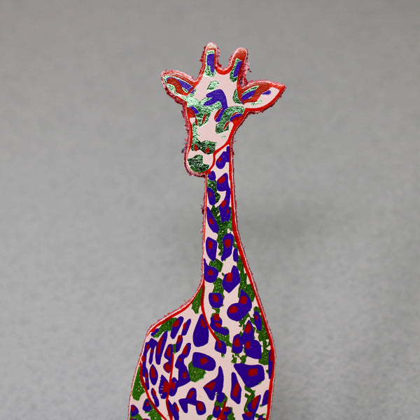 Giraffe Shaped Leather Bookmark | Ark Colour Design