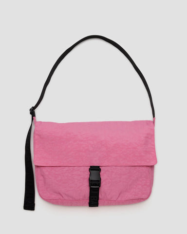 Baggu | Nylon Messenger Bag | Azalea Pink