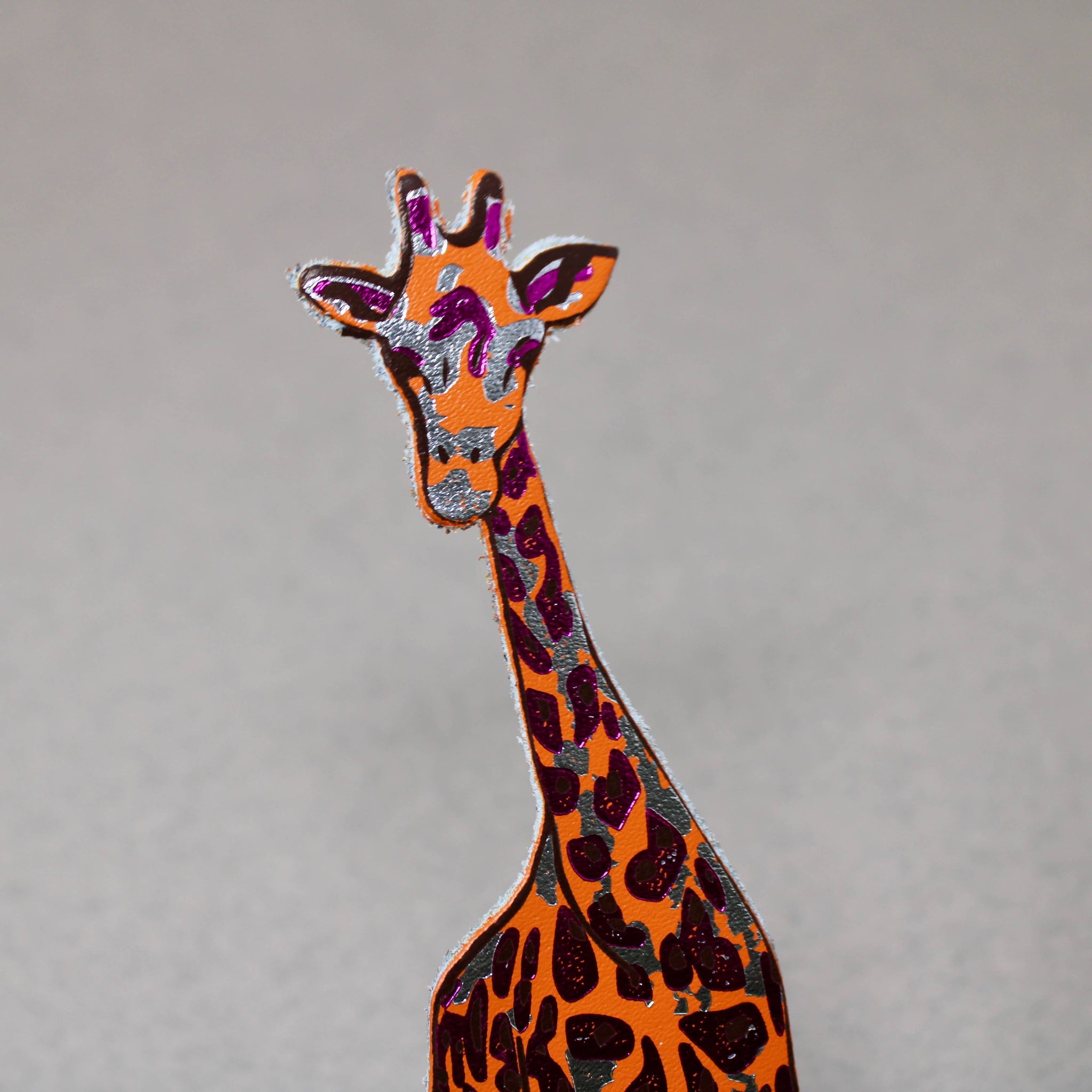 Giraffe Shaped Leather Bookmark | Ark Colour Design