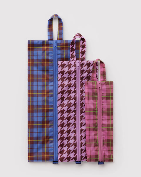 Baggu | 3D Zip Set | Check Mix