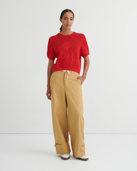 ARIEL TOP - Poppy Red | Kowtow