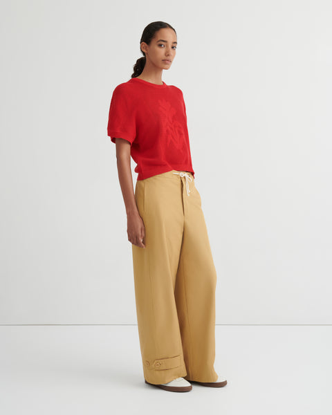 ARIEL TOP - Poppy Red | Kowtow