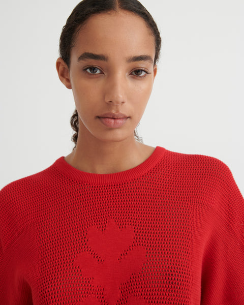 ARIEL TOP - Poppy Red | Kowtow