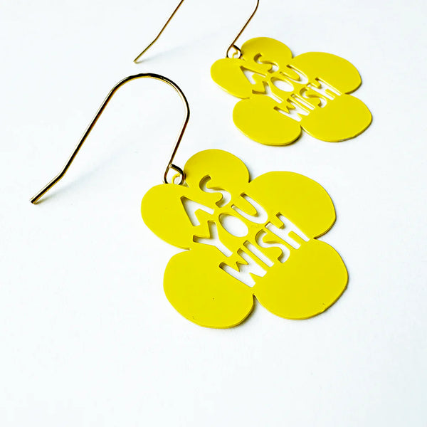 As You Wish earrings in Buttercup Yellow | Denzandco