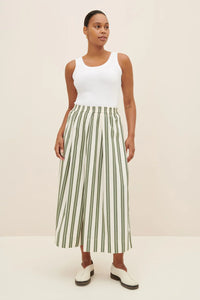 Athena Pant | Kowtow | Forest Stripe