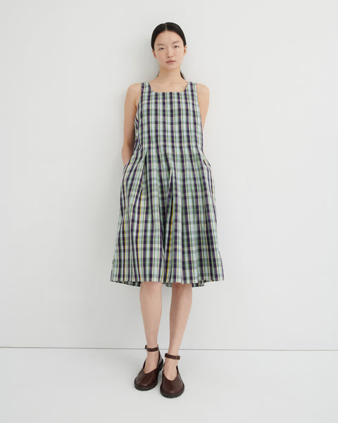 AUTHOR DRESS - Violet Check | Kowtow
