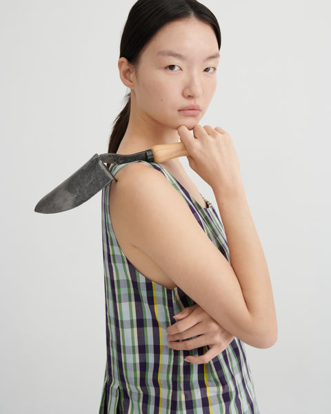 AUTHOR DRESS - Violet Check | Kowtow
