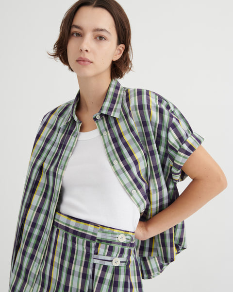 AUTHOR SHIRT - Violet Check | Kowtow
