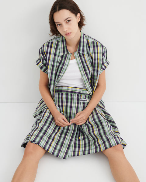 AUTHOR SHIRT - Violet Check | Kowtow
