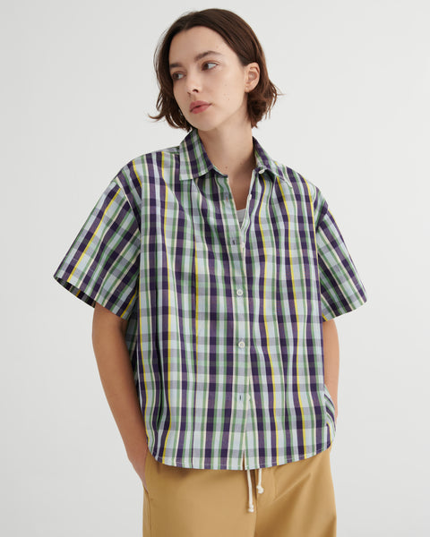 AUTHOR SHIRT - Violet Check | Kowtow