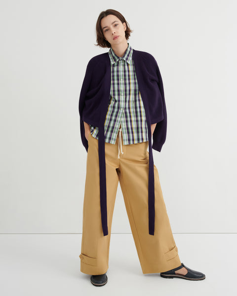 AUTHOR SHIRT - Violet Check | Kowtow