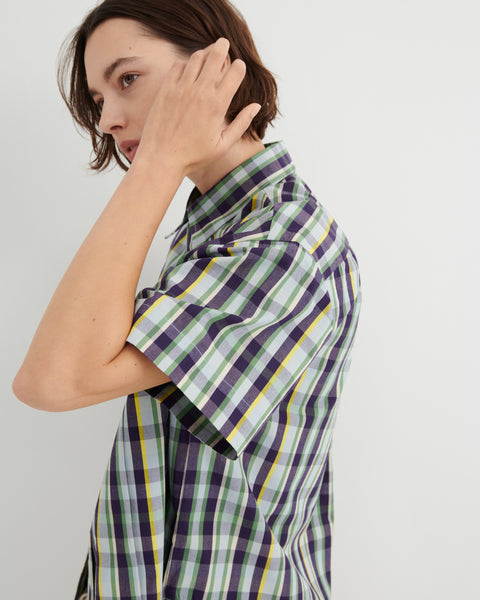 AUTHOR SHIRT - Violet Check | Kowtow