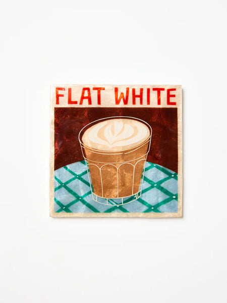 BARISTA WALL ART FLAT WHITE  | Jones & Co