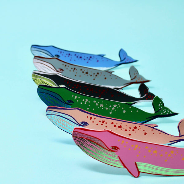 Whale 'Sail with Me' Bookmark | Ark Colour Design