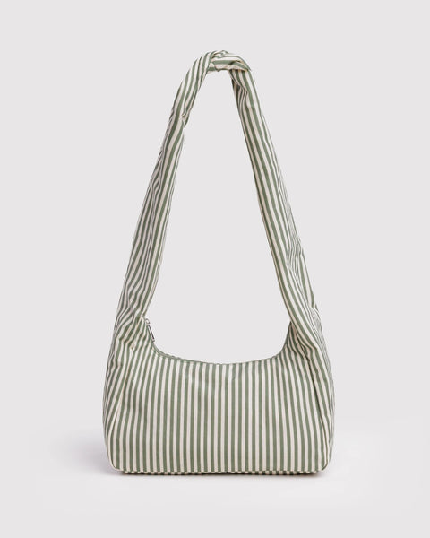 Baggu | Nylon Meringue Bag | Sage Stripe