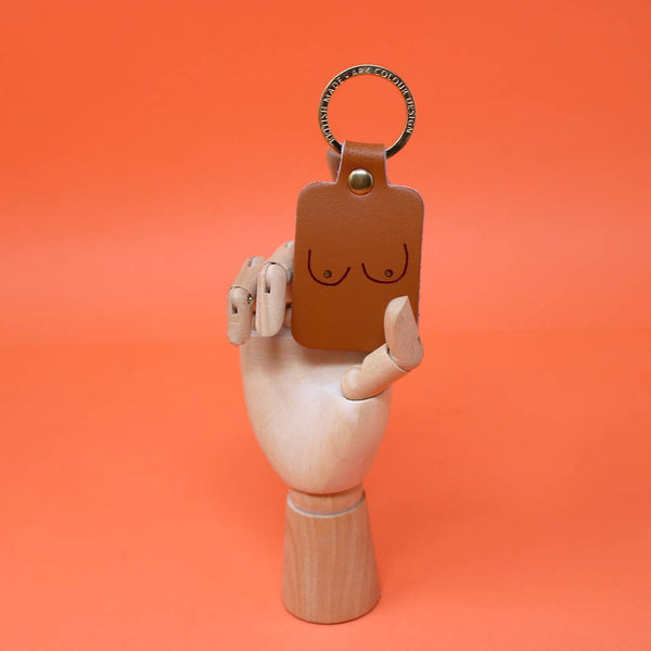 Boob Leather Key Fob | Ark Colour Design