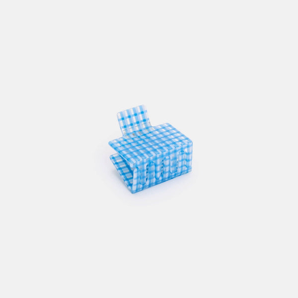 Midi Box Claw in Blue Lattice | Chunks