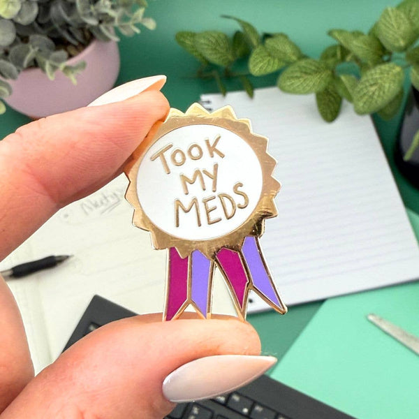 Took My Meds Award Lapel Pin | Jubly-Umph
