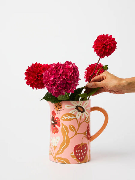 MEADOW JUG PINK | Jones & Co