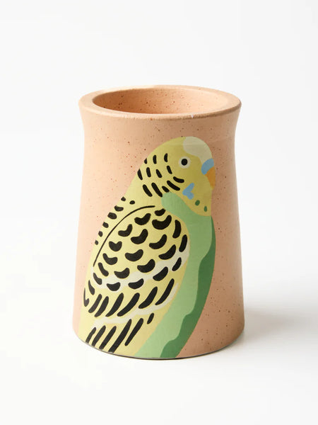 AERIAL GREEN BUDGIE VASE | Jones & Co