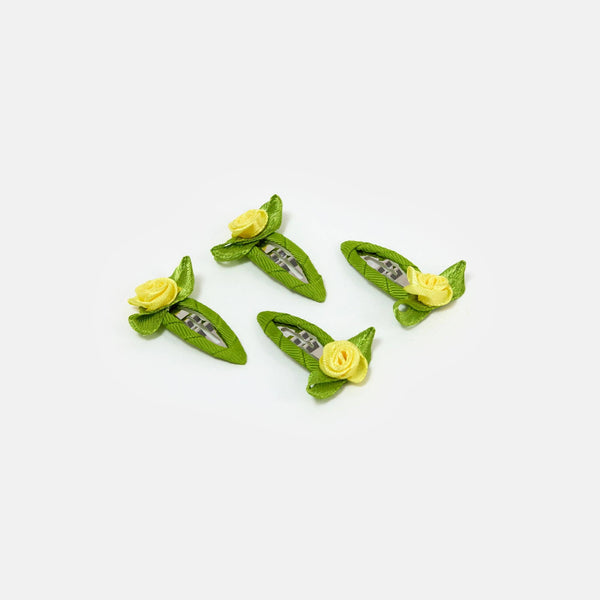 Rosette Snap Clips in Yellow | Chunks