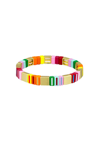 Red Pink Pez Candy Tile Bracelet | Tiger Tree