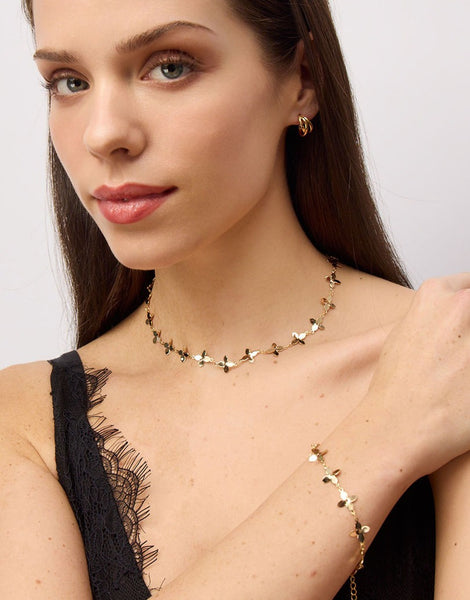 Gold Flower Garland Bracelet  | Tiger Tree