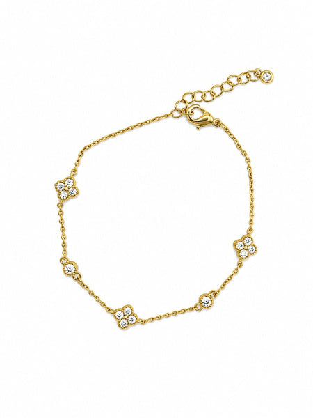Gold Crystal Felice Chain Bracelet | Tiger Tree
