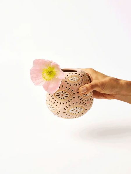 POLLEN VASE PINK EYES | Jones & Co