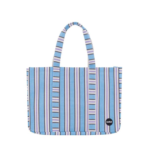 KOLLAB | Carryall Cargo Bag | Choc Blue Stripe